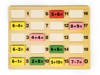 Zestaw klocków matematycznych dla dzieci do nauki liczb Edukacyjne domino drewniane MB386